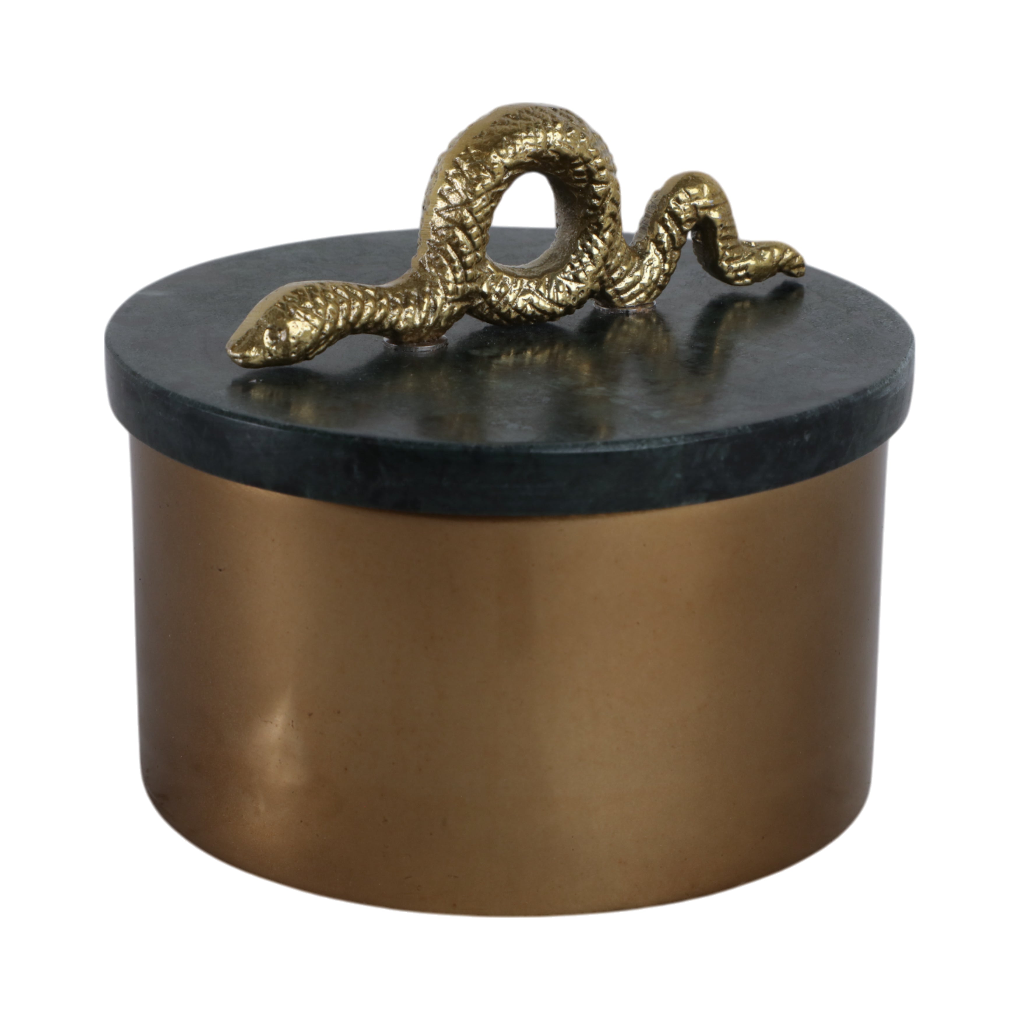Sylver Marble & Metal Snake Box