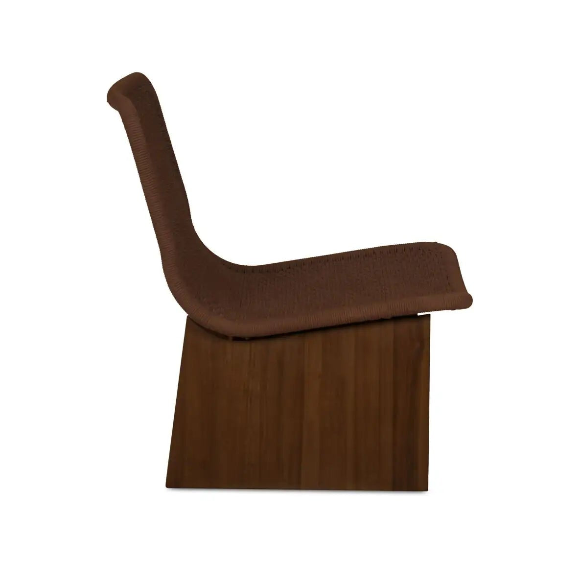 Brown chair on a white background
